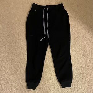 Figs Black Zamora High-Waisted Petite Jogger Pants